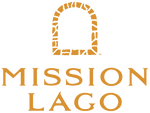 Mission Lago Farms gold and white logo